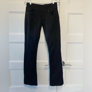 Lola pull-on jeans, Leah, black, mid rise bootcut